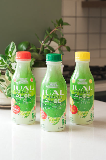Organic Aloe Vera Juice - Lemon & Ginger Flavor