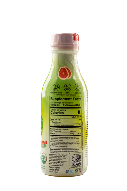 Organic Aloe Vera Juice - Grapefruit Flavor