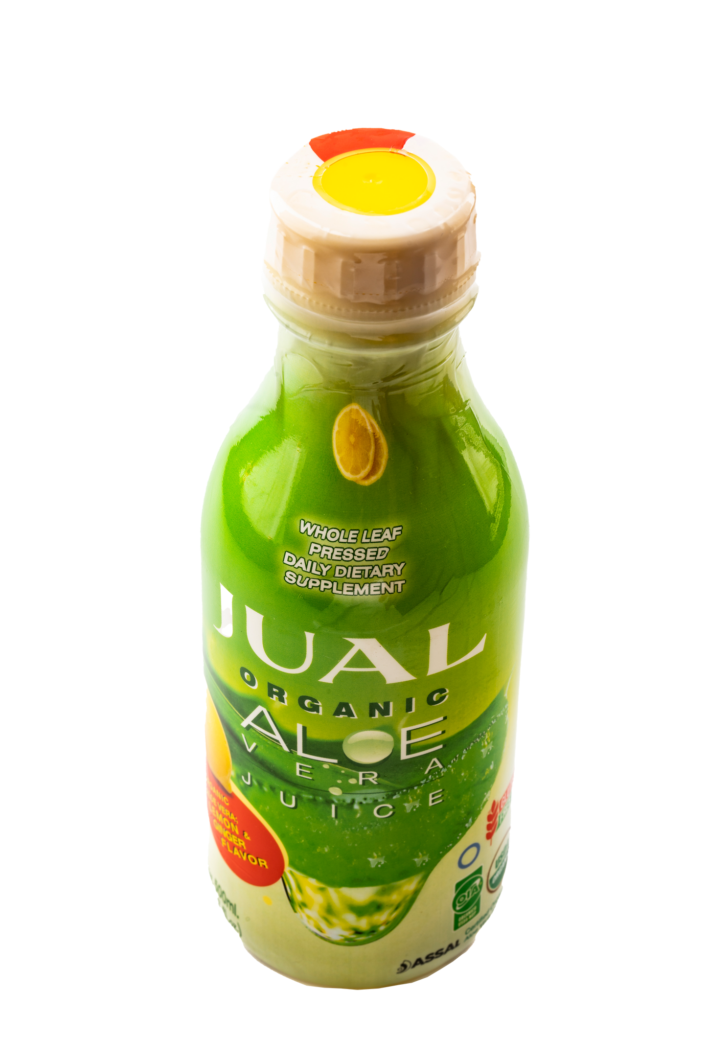 Organic Aloe Vera Juice - Lemon & Ginger Flavor